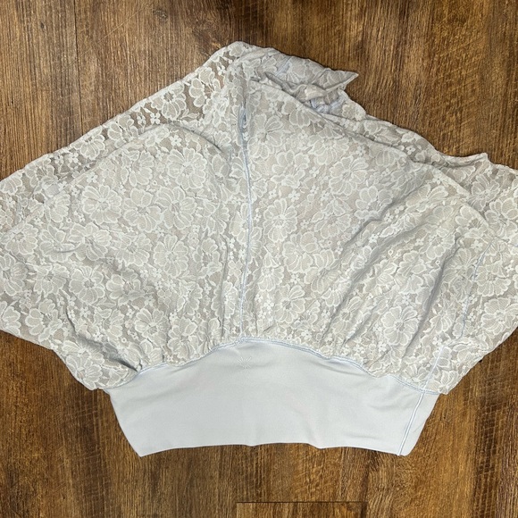 Aerie Light blue Lace Athletic Shorts - Picture 4 of 5